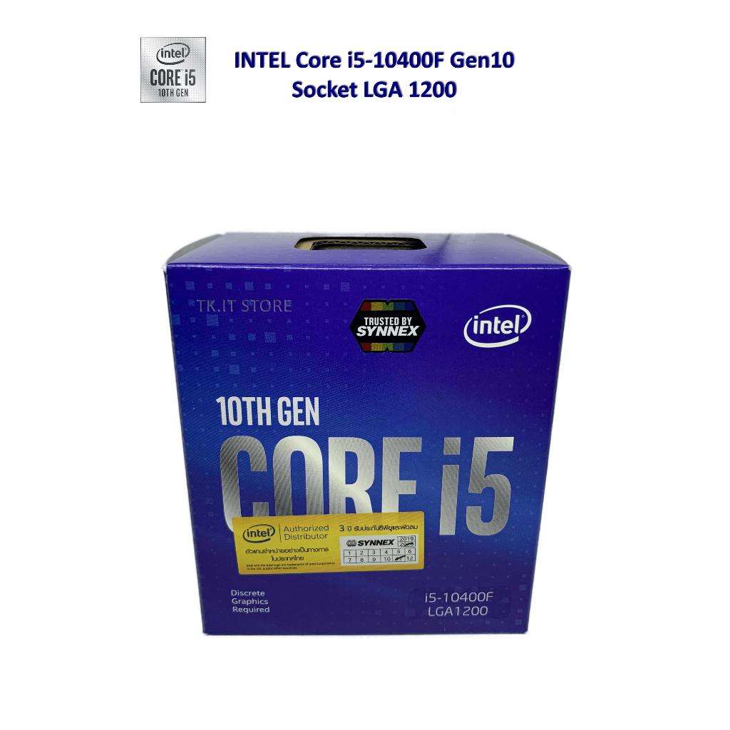 (ซีพียูมือสอง) CPU INTEL CORE I5-10400F 2.9GHz (12M Cache, up to 4.3GHz) LGA 1200