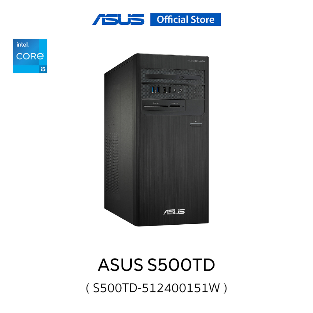 ASUS S500TD (S500TD-512400151W), Desktop, Intel Core i5-12400, 8GB DDR4 U-DIMM, 256GB M.2 NVMe PCIe 