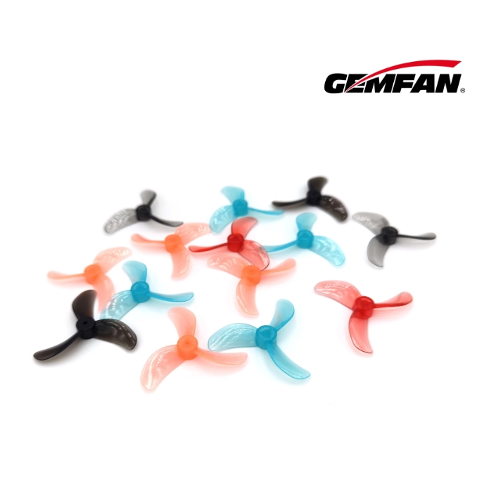[ใบบัด 40mm] Gemfan 40mm 1608 3-Blade PC Propeller 1mm 1.5mm 1ชุดมี 8ใบ สุ่มสี ใบพัดโดรนจิ๋ว