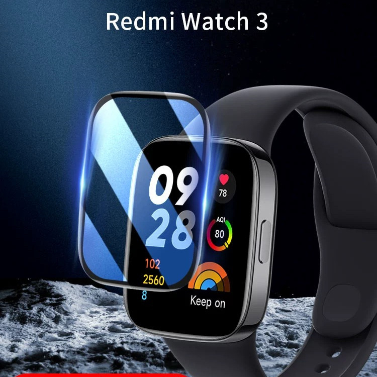 film Xiaomi Redmi watch 3 3D เต็มจอ ฟิล์ม redmi watch3 พร้อมส่ง ฟิล์มกันรอย  MI WATCH 3 ฟิล์มredmi w