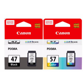 Canon PG-47 Canon CL-57CO Ink Black Color##มีแบบ ตลับแท้  no boxในตัวเลือกสินค้า**แจ้งให้เจาะให้ได้ครับ**