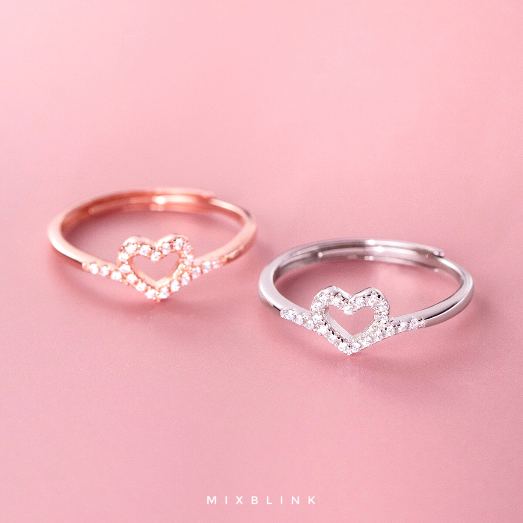 แหวน เงินแท้ 92.5% ส่งฟรี EMS ♡ รุ่น Julia ♡ - ( #I12 )