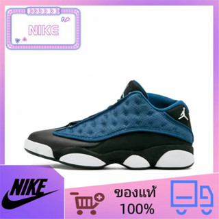 （ยิงจริง）Nike Air Jordan 13 Retro Navy ของแท้100%💯รองเท้าผ้าใบ รองเท้า รองเท้าวิ่ง รองเท้า nike