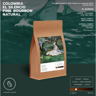 เมล็ดกาแฟคั่วอ่อน Colombia "Pink Bourbon" El Silencio High Ferment Natural Process Light Filter Roasted 🍒🍇 Filter &amp; Mode