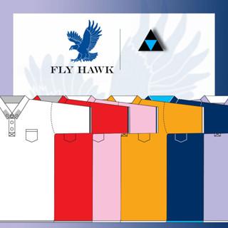 เสื้อโปโลชาย FLY HAWK FLYHAWK รุ่น A394 ของแท้ 100%