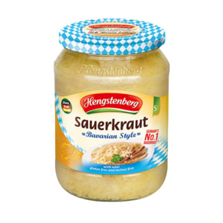 แฮงสเท็นเบิร์ก กะหล่ำปลีดองปรุงรสสไตล์บาวาเรียน 680 กรัม - Hengstenberg Sauerkraut Bavarian Style  680g