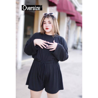 🎈Plussize จั๊มสูทคนอ้วน🎈 2 ไซส์ L40-46 XL48-54