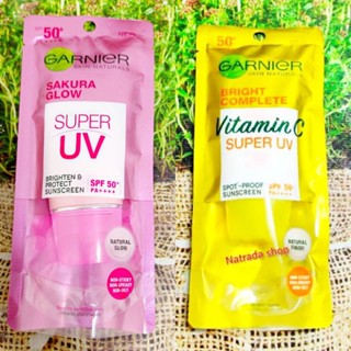 Garnier  Bright Complete Vitami C Super UV Spf50 pa++++ 30g. การ์นิเย่