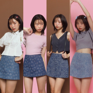 Bemingskirts003(XS-4XL) - Beming Butter Skirt 🎧🍒 (11 สี) (โพส 2)