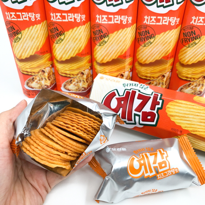 ขนมเกาหลี มันฝรั่งอบกรอบแบบแผ่น รสดั้งเดิม Orion Potato Chip Original 64g Non-Frying 예감 ราคา ถูกที่สุด ดีลบีเคเค แกลเลอรีภาพที่ 8