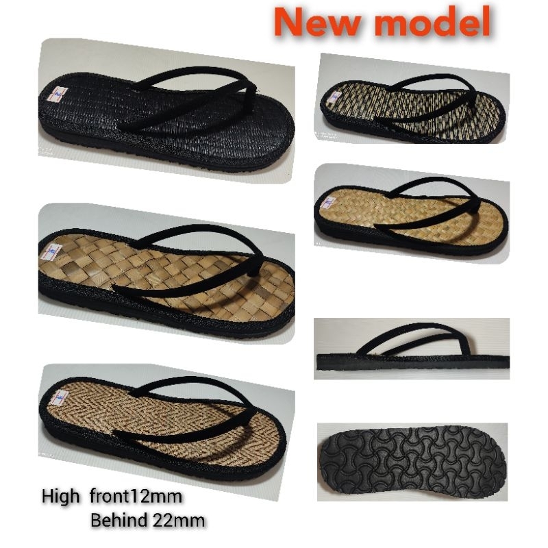 รองเท้าเสื่อกกธรรมชาติคละแบบสายหูหนีบกำมะหยี่ได้กลิ่นอายธรรมชาติแฟชั่นรักษ์โลก - รูปที่ 5