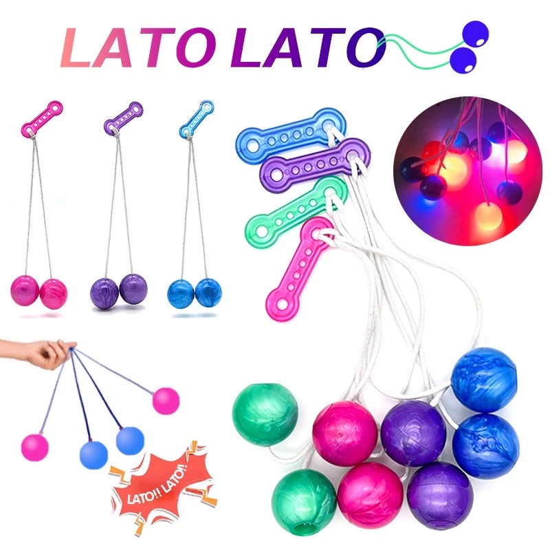 【ราคาถูก】( 1 แพ็ค 3 ชิ้น) lato LaTo-LaTo ลาโต้ ลาโต้ ของเล่นลูกบอล ไม่มีไฟ ขนาด 4 ซม