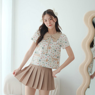 01-277 Teddy House Dot Blouse - 5 ไซส์