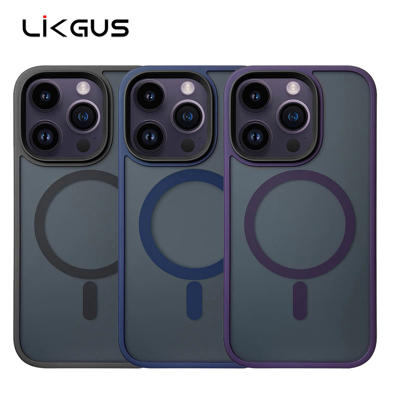 LIKGUS Magnetic เคสไอโฟน iPhone 15 Pro/15 Pro Max / 14 Pro/14 Pro Max Wireless Charge เคสแม่เหล็กชาร์จไร้สาย