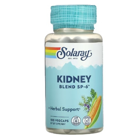 บำรุงไต Solaray, Kidney Blend SP-6, 100 VegCaps