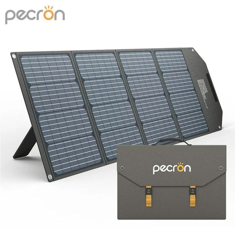 Pecron Solar panels 100W 200W แผงโซล่าเซลล์ แผงเซลล์แสงอาทิตย์ ชาร์จแบตเตอรี่สำรอง โซล่าเซลล์พกพา รับประกัน 2 ปี