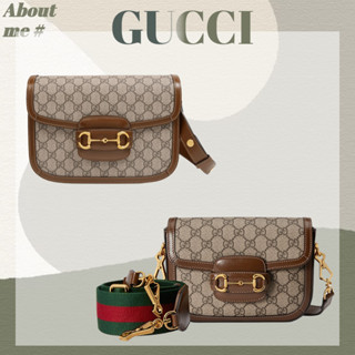 ⚡[พร้อมส่ง] Gucci 1955 Saddle Bag Mini/Small Size Womens กระเป๋าสะพายไหล่ Messenger 658574