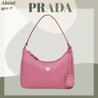 ⚡[พร้อมส่ง] Prada HOBO 2005 Re-Edition Nylon/กระเป๋าใต้วงแขนผู้หญิง/กระเป๋าสะพายมินิ