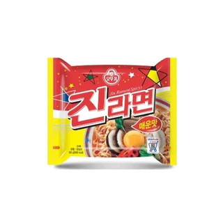 ottogi jin ramen มาม่าเผ็ดเกาหลี 오뚜기 진라면 spicy 120 g มาม่าจินBTS