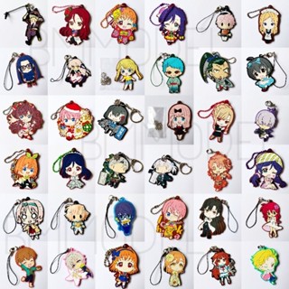 (Set12)​ พวงกุญแจ​สแตรปยางลายการ์ตูน​อนิเมะ​ Anime​  มือ2