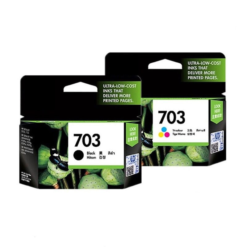 ตลับหมึก HP 703 Original Ink Advantage Cartridge (Black/Tri-color) สินค้าโล๊ะสต็อก