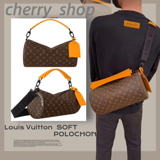 💯หลุยส์วิตตองแท้ 🍒Louis Vuitton SOFT POLOCHON BAG🍒กระเป๋าถือ/สะพายผู้ชาย M46691