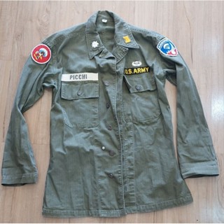 เสื้อทหาร US ARMY สงครามโลก FIELD JACKET อาร์มเดิมๆ ติดมากับเสื้อ หายากมาก