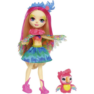 Enchantimals Peeki Parrot Doll and Sheeny Animal Figure