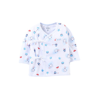 De bon By Enfant เสื้อป้ายแขนยาว สีฟ้า พิมพ์ลายน้องหมี Cutie Bear ไซส์ 70 เหมาะสำหรับเด็ก 3-6 เดือน