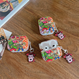 เคสแอร์พอด 3 Case Airpods 3 pro2 case การ์ตูน เรื่องของของเล่น วู้ดดี้ พร้อมจี้ Airpod 3 pro2 case เคสAirpod 1 gen2 case