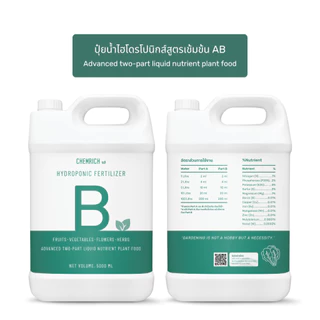 500ml ปุ๋ย AB ปุ๋ยไฮโดรโปนิกส์ ปุ๋ยน้ำ ผักสลัด ผักไทย กัญชา สมุนไพร ปุ๋ยเอบี สารอาหารครบทุกชนิด / Two-part fertilizer