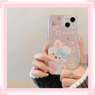 🎁ส่งของขวัญ🎁เคสไอโฟน สำหรับ 11 13 for iPhone Case 14 12 Pro Max น่ารัก แฟชั่น กระต่าย กันกระแทก ปกป้อง เคสโทรศัพท์