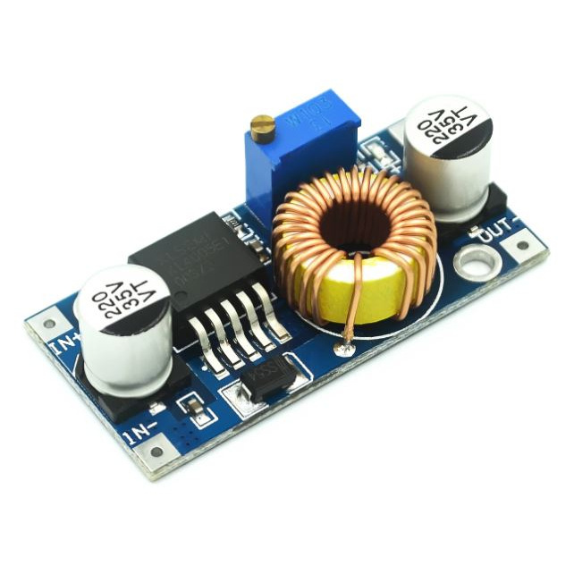 โมดูลลดแรงดันไฟฟ้า 5V-35V to 1.25V-32V 5A XL4005  DC-DC adjustable step-down power Supply module 5A