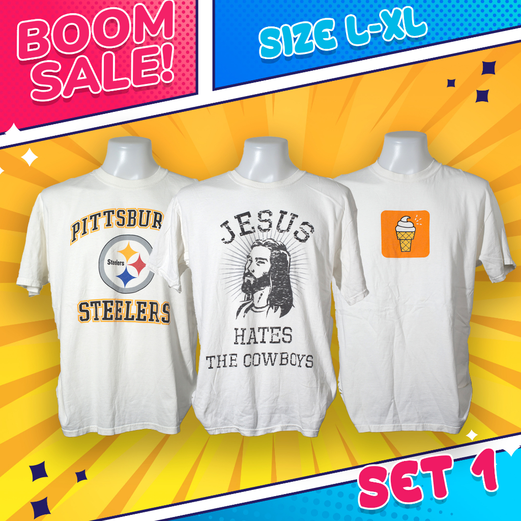 เสื้อยืดขาว ลายสกรีน  สินค้ามือสอง  กระสอบ USA