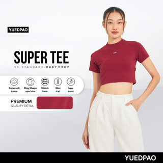 Yuedpao (ใหม่ล่าสุด!!) เสื้อยืด Super Tee Baby Crop  Multi Function สี Urban Red