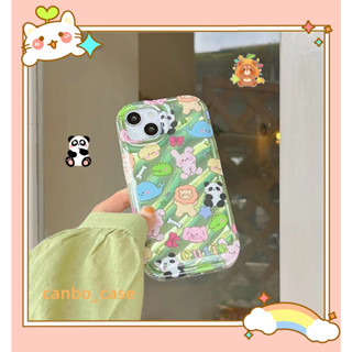 🎁ส่งของขวัญ🎁เคสไอโฟน สำหรับ 11 14 for iPhone Case 13 12 Pro Max น่ารัก การ์ตูน สัตว์ กันกระแทก เคสนิ่ม เคสโทรศัพท์