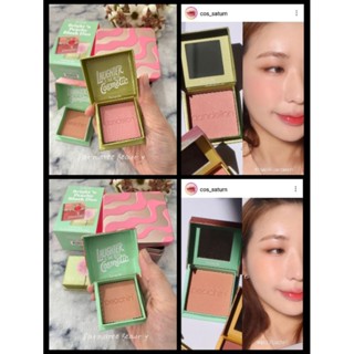 แยกขาย ป้ายไทย ปัดแก้มมินิ Benefit Mini Bright ‘N Peachy Blush Duo Set