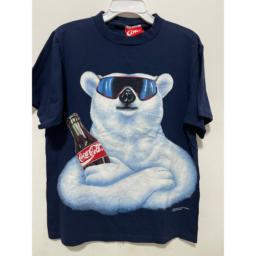 เสื้อวินเทจ Coke หมี เสื้อสะสม 1994 ไม่มีขาด ไม่มีรุ สวยๆ สภาพดี