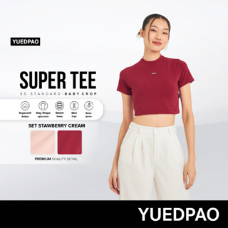 Yuedpao (ใหม่ล่าสุด!!) เสื้อยืด Super Tee Baby Crop  Multi Function Set Stawberry Cream