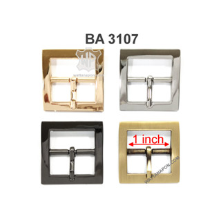 BA 3107 หัวเข็มขัด สำหรับสายหนังขนาด1นิ้ว (2.5ซม.) 1ชิ้น Buckle for 1 inch width strap, 1 piece