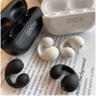 Ambie AM-TW01 เสียง Earcuffs Ear Bone Conduction ต่างหูหูฟังไร้สายบลูทูธ 5.2 สำหรับ Sony เสียงคุณภาพสูง Auricle