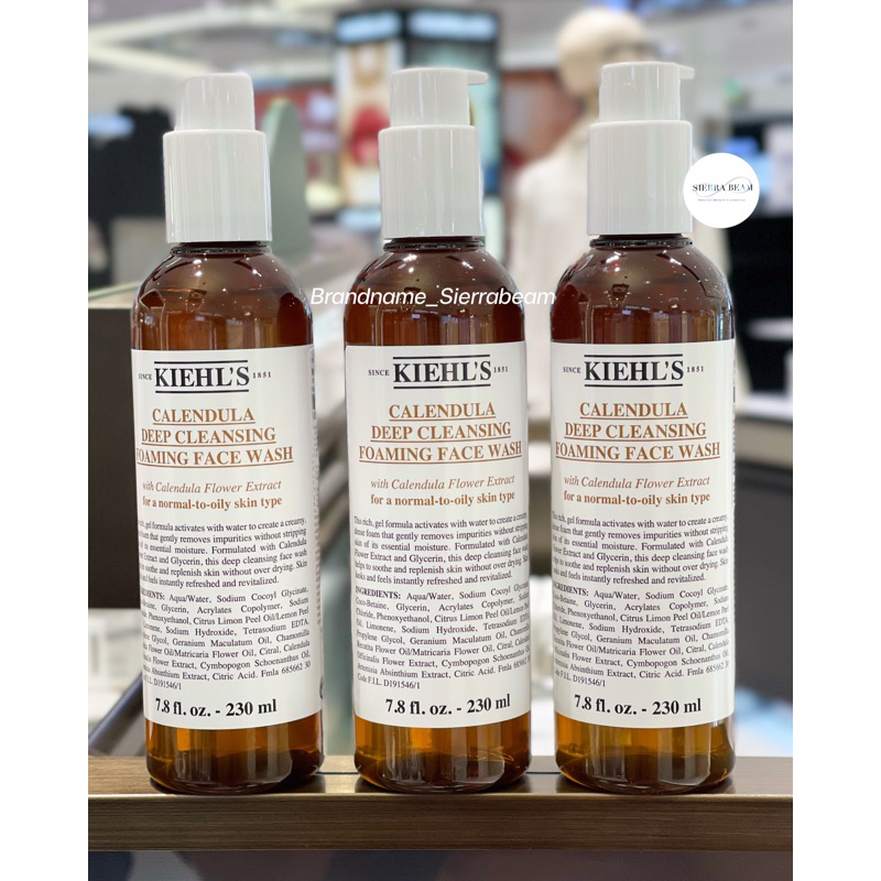 Kiehl’s Calendula Deep Cleansing Foaming Face Wash 230 ml. แท้จาก Central/King Power