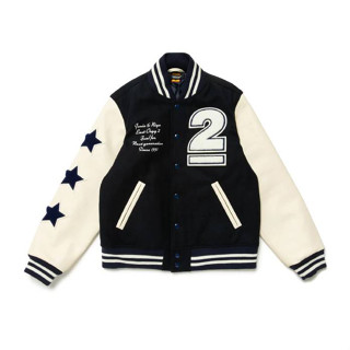 PROSPER - Human Made x Undercover Last Orgy 2 Varsity Jacket Navy