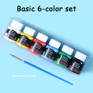 Rex TT Acrylic paint set 6 colors 25ml acrylic watercolor gouache textile glass advertising painted graffiti paint