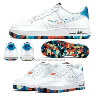 รองเท้า Nike Air Force 1 Low Multicolor Swooshes (GS) Unisex ชาย หญิง สินค้าใหม่มือ 1 ผลิตภัณฑ์ใหม่ ( พร้อมส่ง ของแท้ )