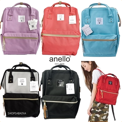 759 บาท Anello แท้100% Canvas Backpack (มีป้ายกันปลอม)  รุ่นผ้า กระเป๋าเป้สะพายหลัง Men Bags