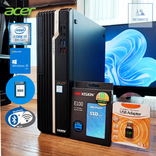 คอมพิวเตอร์ Acer Veriton X2660G - CPU Core i7-8700 Max 4.70GHz + SSD 1 TB พร้อมเชื่อมต่อ WiFi + บลูธูท สเปคแรงๆๆ