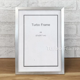 กรอบรูป TURBO FRAME ขนาดภาพ 10x12" , A4 ,8x12" ,8x10" , A5, 6x8" ,7x10"B5 (DB345)+กระจกใสด้านหน้า+ขาตั้ง+หูแขวนผนัง