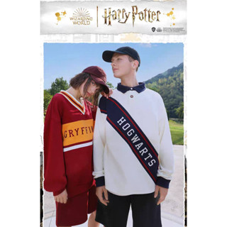 SPAO x Harry Potter เสื้อโปโลแขนยาว ลายคาดแฮร์รี่พอตเตอร์ ลิขสิทธิ์แท้