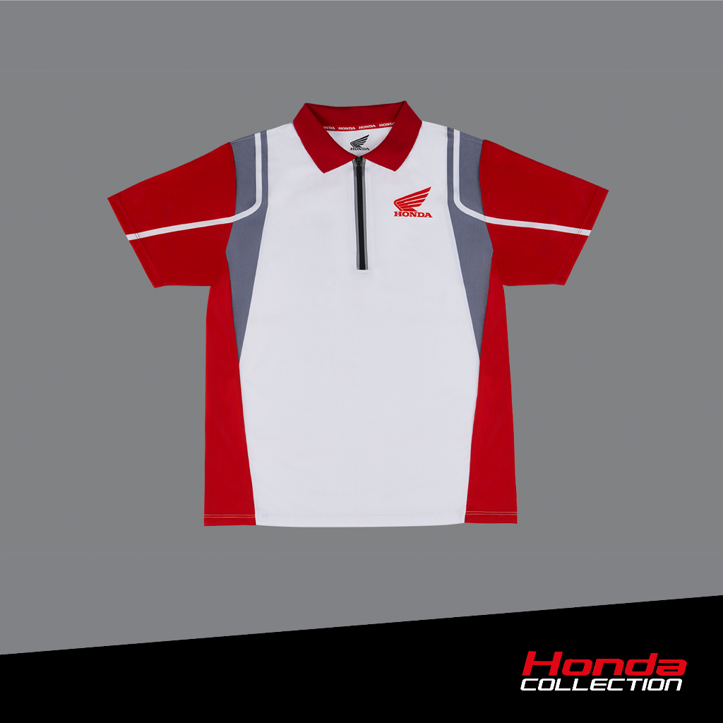 [Collection 2023] HONDA POLO WHITE เสื้อโปโลฮอนด้าสีขาว